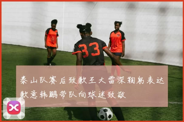 泰山队赛后致歉王大雷深鞠躬表达歉意韩鹏带队向球迷致敬
